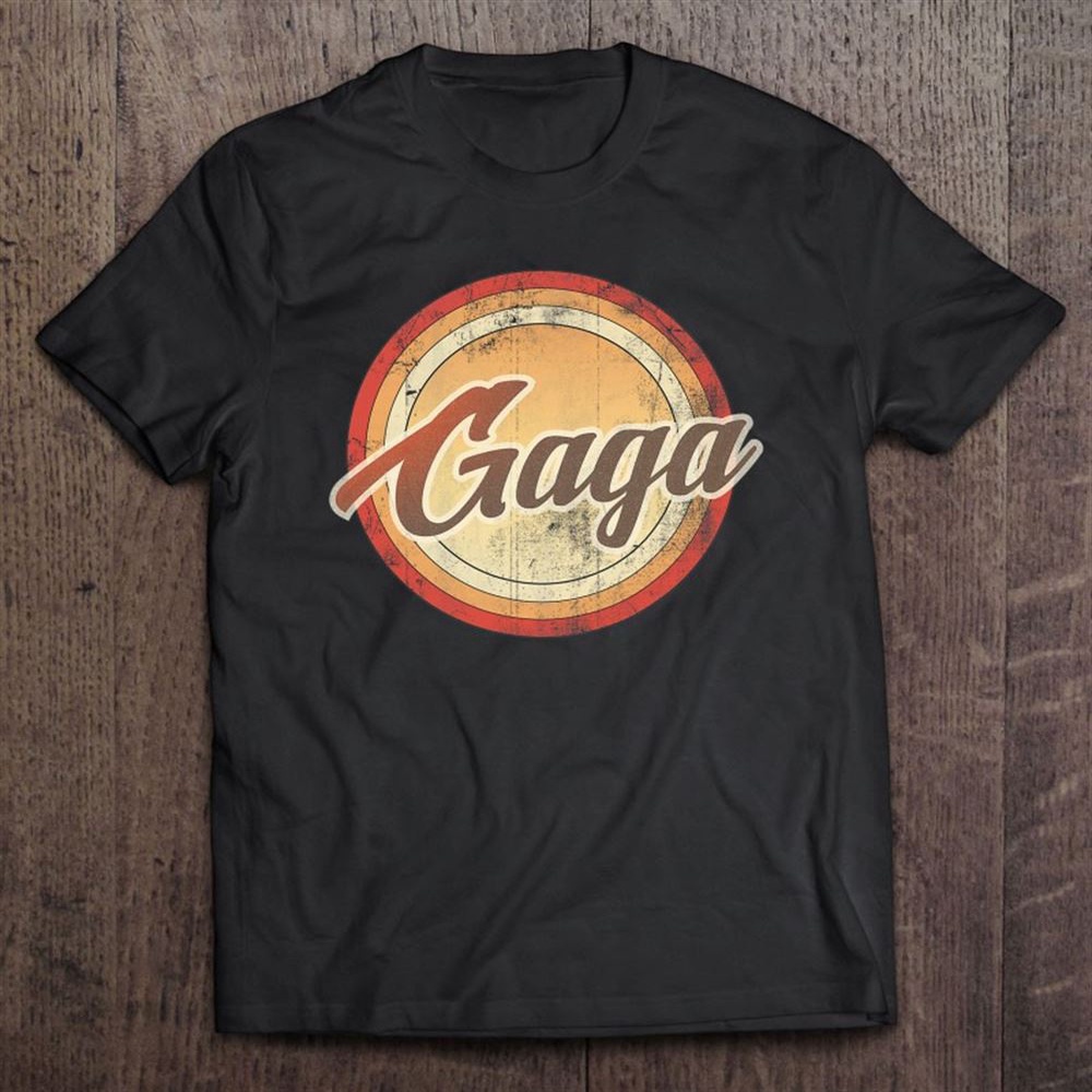 Graphic 365 Gaga Vintage Mothers Day Funny Grandma Gift T-Shirt, Mother’s Day Shirts, T Shirt For Mom