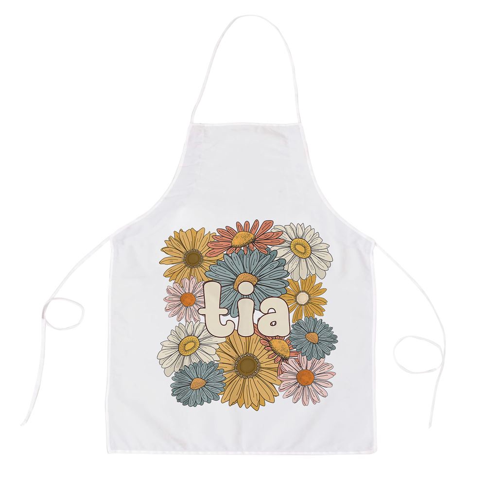 Groovy Tia Grandmother Flowers Tia Grandma Apron, Mothers Day Apron, Mother’s Day Gifts