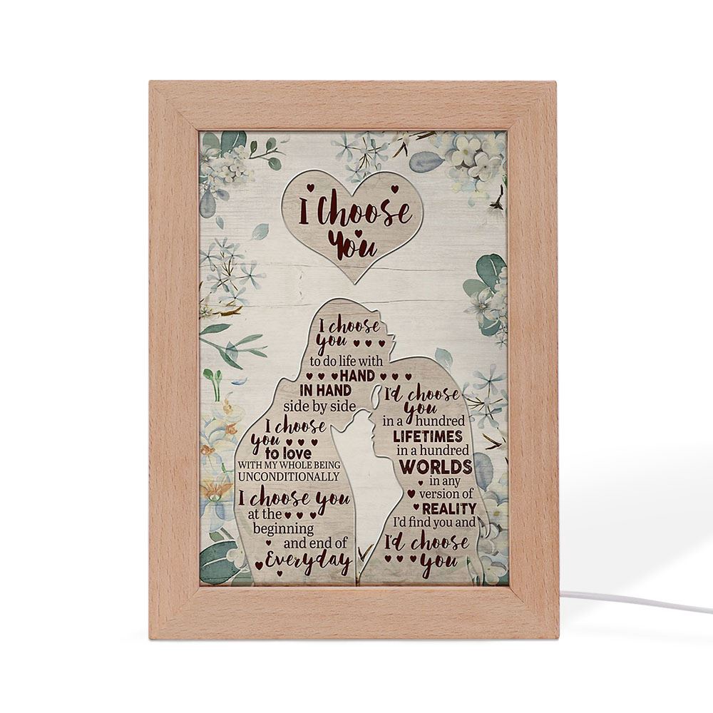I Choose You Frame Lamp, Picture Frame Light, Frame Lamp, Mother’s Day Gifts