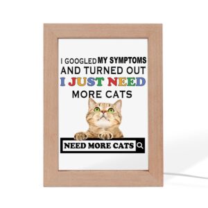 I Just Need More Cats Frame Lamp,&hellip;