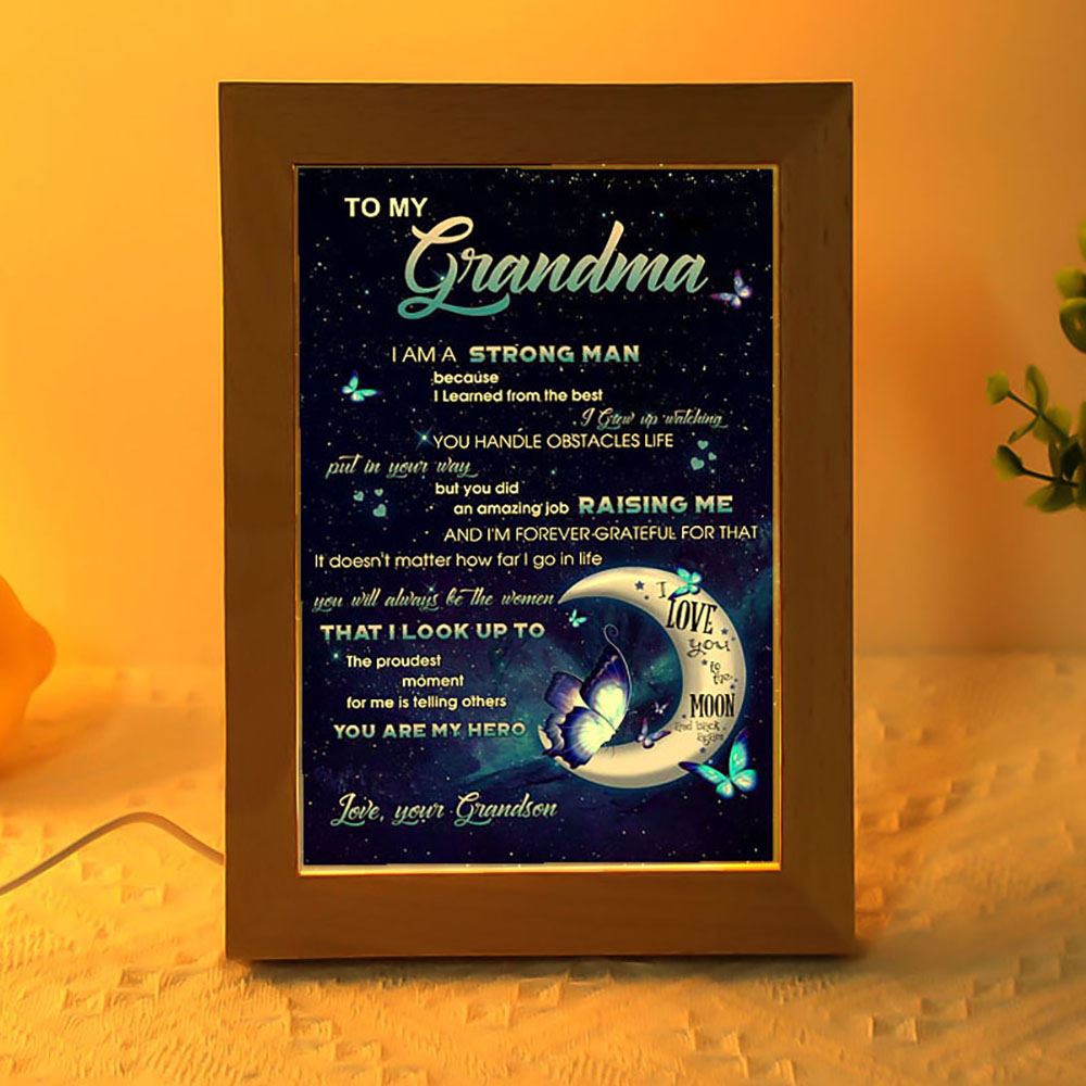 I’M A Strong Man Frame Lamp, Picture Frame Light, Frame Lamp, Mother’s Day Gifts