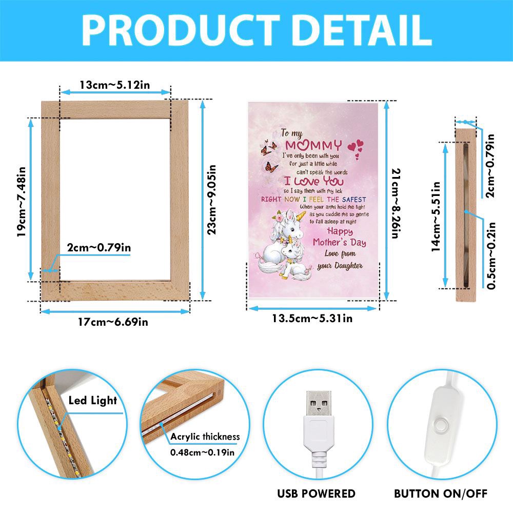 I Say Them With My Lick Frame Lamp, Picture Frame Light, Frame Lamp, Mother’s Day Gifts