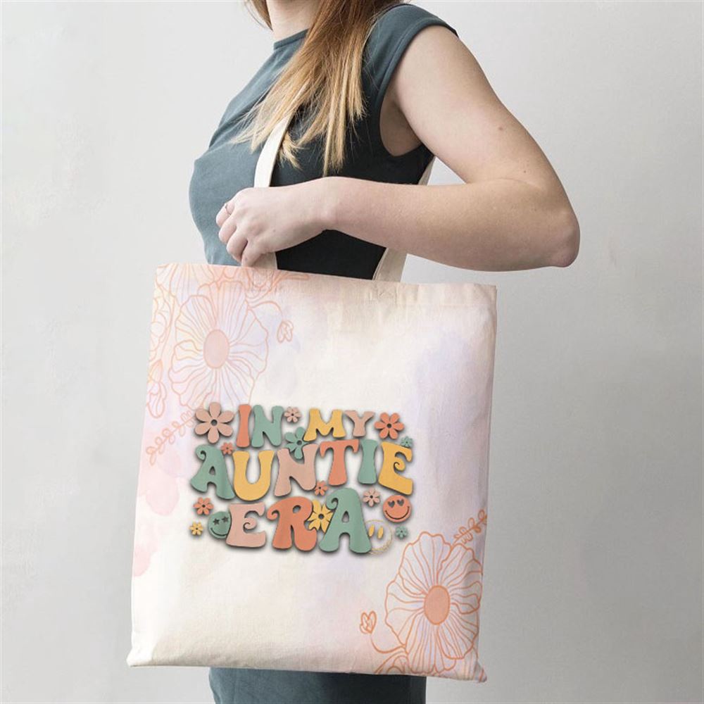 In My Auntie Era Baby Announcement For Aunt Mother’S Day Tote Bag, Mom Tote Bag, Tote Bags For Moms, Mother’s Day Gifts