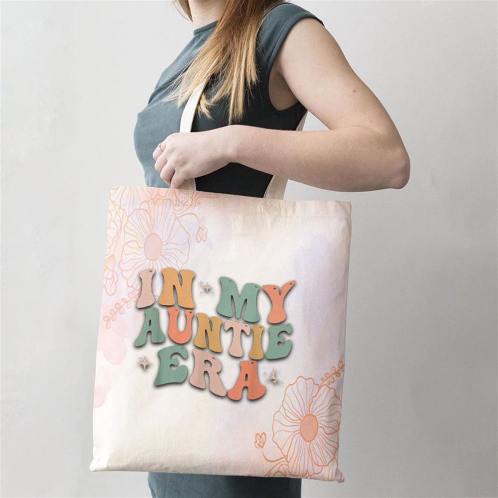 In My Auntie Era Baby Announcement For Aunt Mothers Day Tote Bag, Mom Tote Bag, Tote Bags For Moms, Mother’s Day Gifts