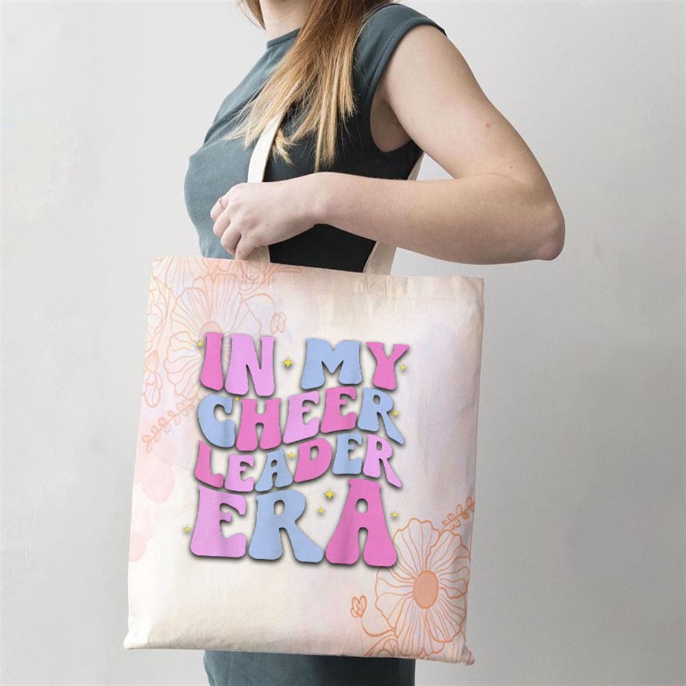 In My Cheer Leader Era Cheerleading Women Girls Boys Teens Tote Bag, Mom Tote Bag, Tote Bags For Moms, Mother’s Day Gifts