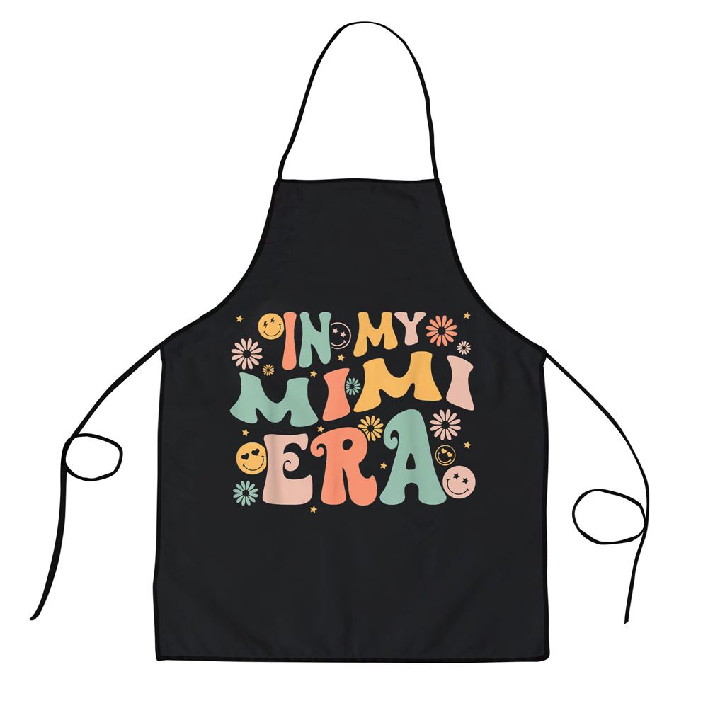 In My Mimi Era Baby Announcement For Grandma Mothers Day Apron, Aprons For Mother’s Day, Mother’s Day Gifts