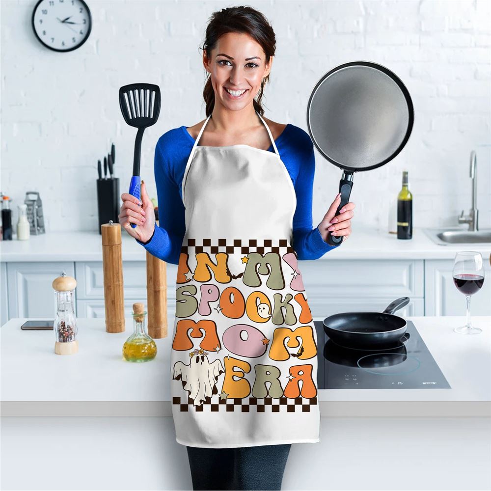 In My Spooky Mom Era Ghost Halloween Mothers Day Apron, Mothers Day Apron, Mother’s Day Gifts