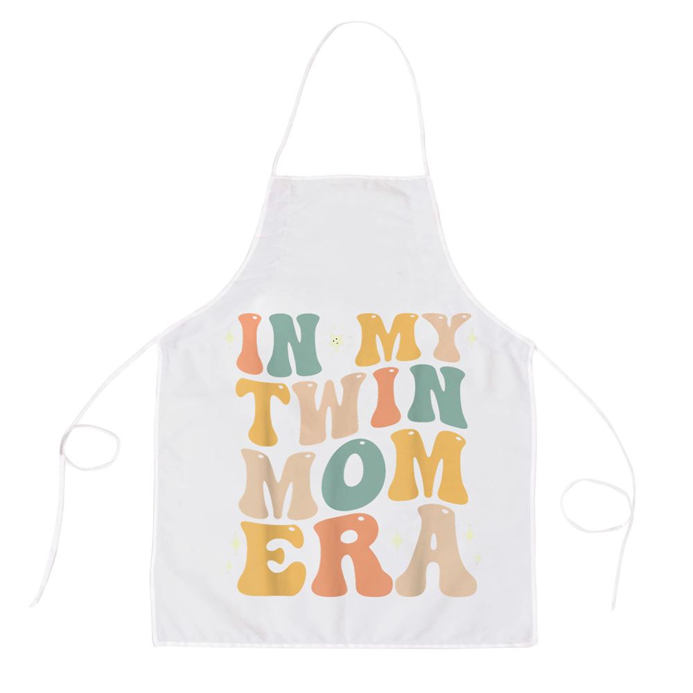 In My Twin Mom Era Funny Mothers Day For New Mom Of Twins Apron, Mothers Day Apron, Mother’s Day Gifts