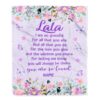 Lala Blanket From Granddaughter Grandson Thank You For The Love, Personalized Blanket For Mom, Mother’s Day Gifts Blanket