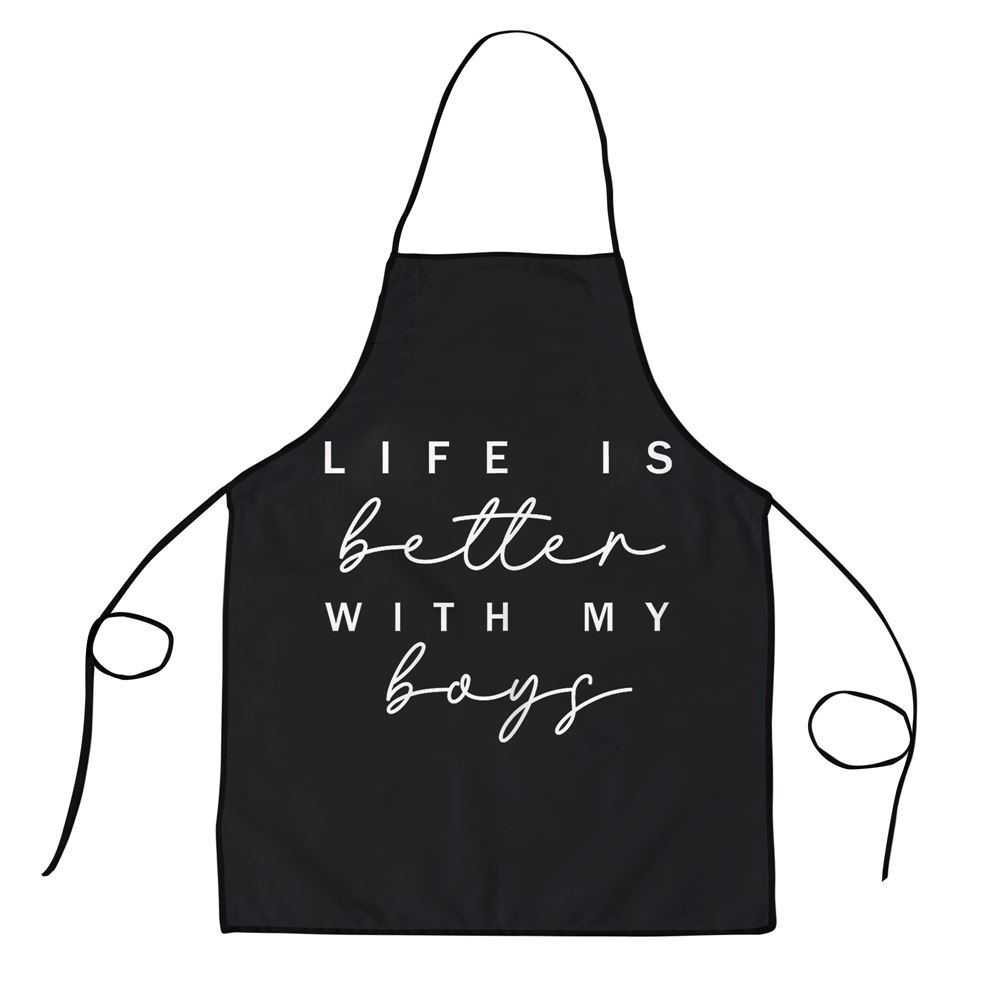 Life is Better with My Boys Funny Graphic Mothers Day Gift Apron, Aprons For Mother’s Day, Mother’s Day Gifts Life is Better with My Boys Funny Graphic Mothers Day Gift Apron, Aprons For Mother’s Day, Mother’s Day Gifts