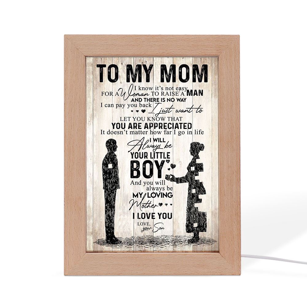 Lion Mom Frame Lamp, Picture Frame Light, Frame Lamp, Mother’s Day Gifts