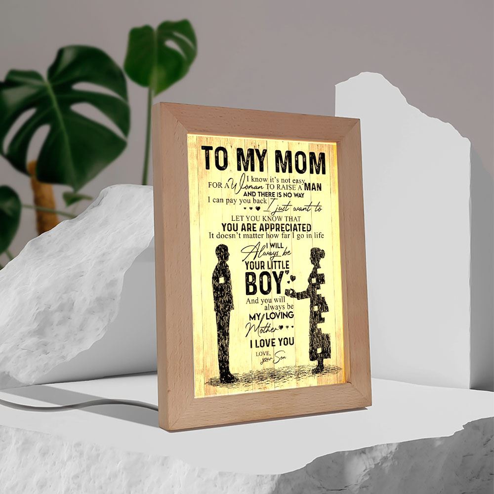 Lion Mom Frame Lamp, Picture Frame Light, Frame Lamp, Mother’s Day Gifts