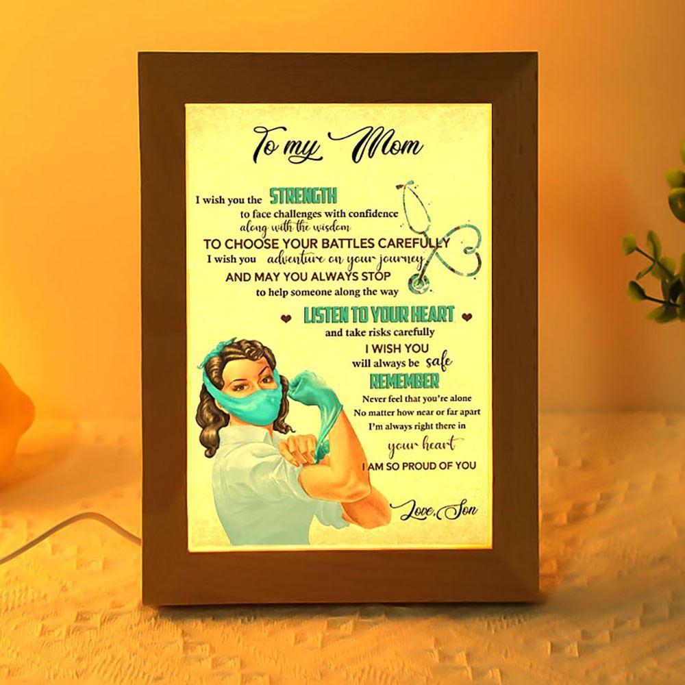 Listen To Your Heart Frame Lamp, Picture Frame Light, Frame Lamp, Mother’s Day Gifts