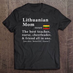 Lithuanian Mom Definition Tee Lithuania Flag Mother’s&hellip;