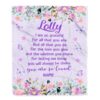 Lala Blanket From Grandkids We Hugged This Blanket, Personalized Blanket For Mom, Mother’s Day Gifts Blanket