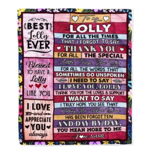 Lolly Blanket From Granddaughter Grandson Thank You&hellip;