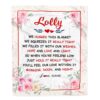 Lolly Blanket From Grandkids Granddaughter Grandson We Love You Floral, Personalized Blanket For Mom, Mother’s Day Gifts Blanket