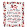 Lolly Blanket From Grandkids We Hugged This Blanket, Personalized Blanket For Mom, Mother’s Day Gifts Blanket