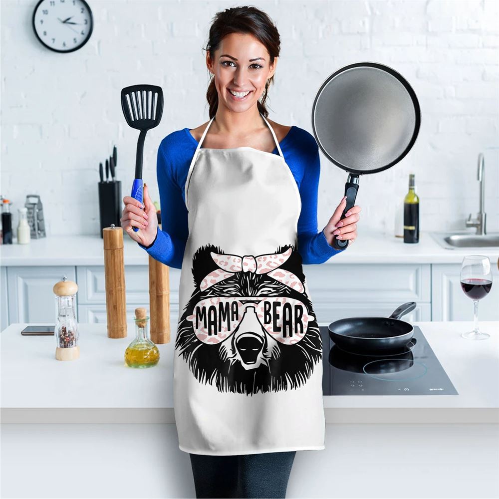Mama Bear Face Sunglasses Mother Mothers Day Gift Apron, Mothers Day Apron, Mother’s Day Gifts