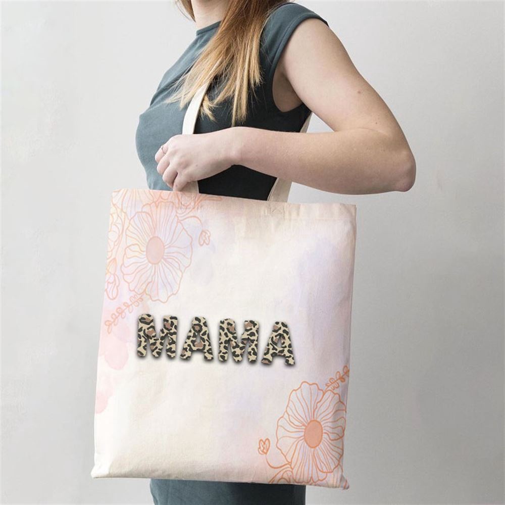 Mama Leopard Cheetah Printmothers Day Gift Tote Bag, Mom Tote Bag, Tote Bags For Moms, Mother’s Day Gifts