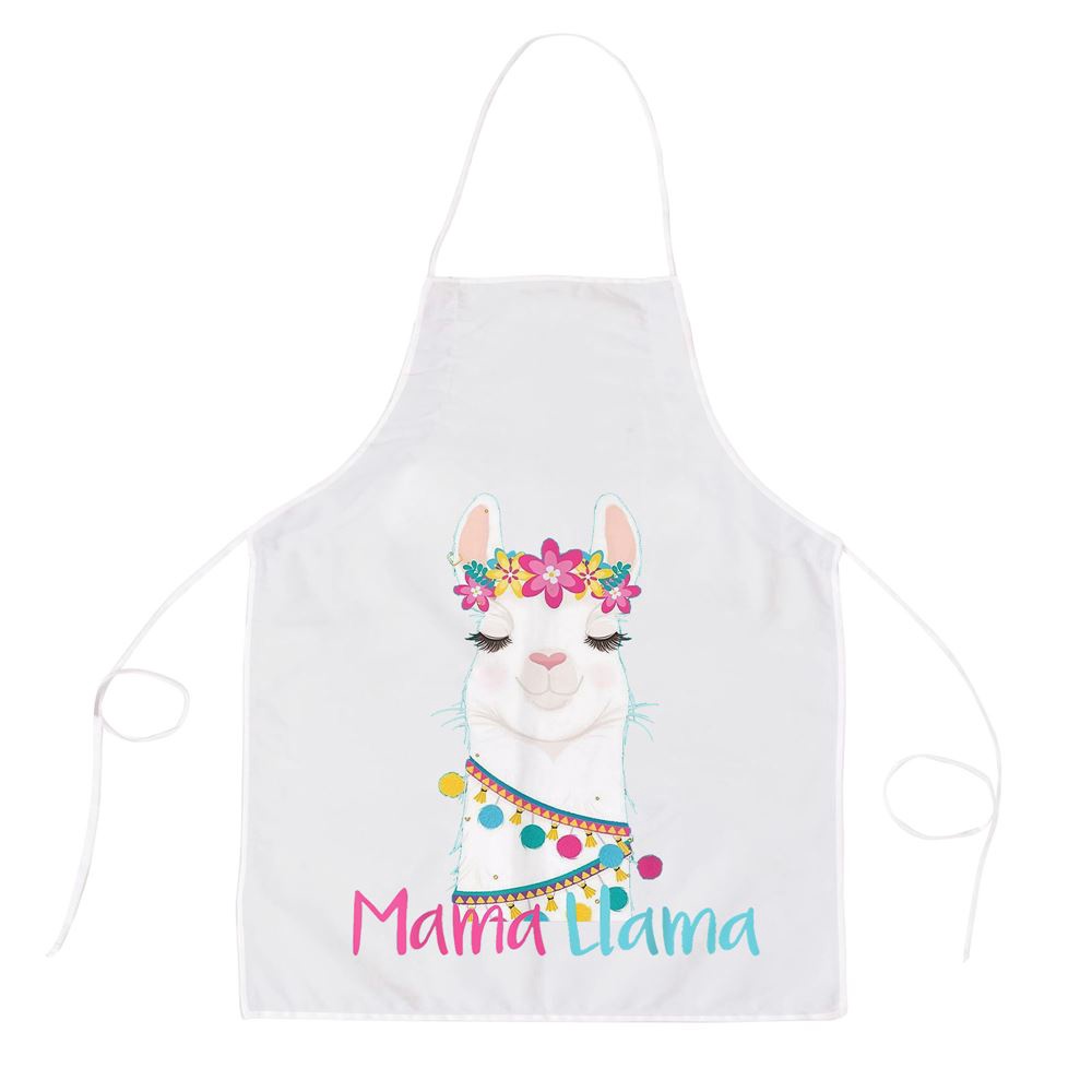 Mama Llama Funny Mothers Day Shirt For Women Mom Love Llama Apron, Mothers Day Apron, Mother’s Day Gifts