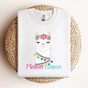 Mama Llama Funny Mothers Day Shirt For&hellip;