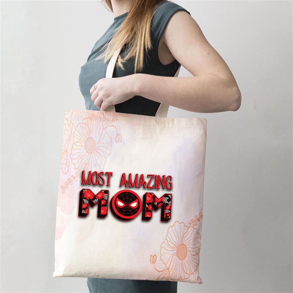 Marvel Mothers Day Spiderman Most Amazing Mom Tote Bag, Mom Tote Bag, Tote Bags For Moms, Mother’s Day Gifts