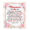 Mawmaw Blanket From Granddaughter Grandson Thank You For The Love, Personalized Blanket For Mom, Mother’s Day Gifts Blanket
