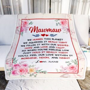Mawmaw Blanket From Grandkids Granddaughter Grandson We&hellip;