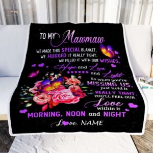 Mawmaw Blanket From Grandkids Granddaughter Grandson We&hellip;