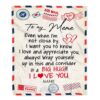 Meme Blanket From Grandkids Love Big Hug Air Mail Letter Sunflower, Personalized Blanket For Mom, Mother’s Day Gifts Blanket