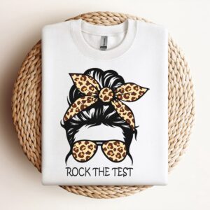 Messy Bun Rock The Test Sweatshirt, Mother&hellip;
