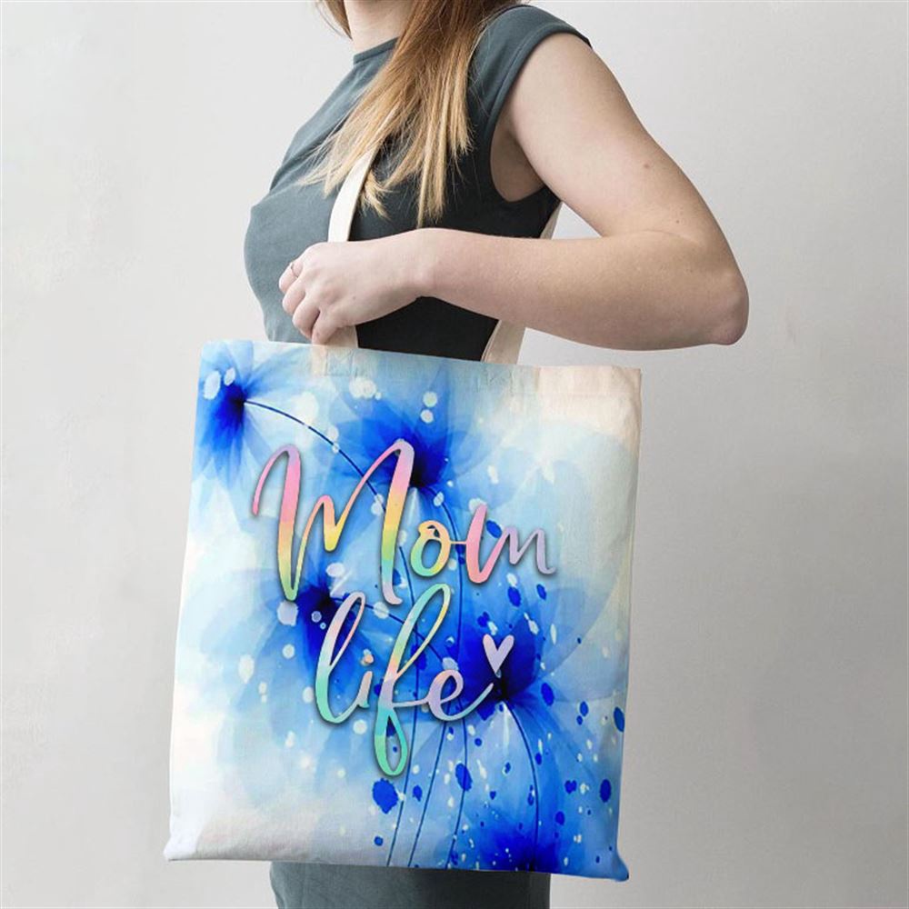 Mom Life Gifts For Women Mom Life Heart Mama Tie Dye Tote Bag, Mom Tote Bag, Tote Bags For Moms, Gift Tote Bags