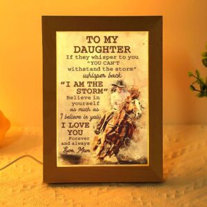 Mom To Daughter Horse Racing Frame Lamp,&hellip;