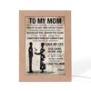 Mom To Son You Are My Sunshine Vertical Frame Lamp, Picture Frame Light, Frame Lamp, Mother’s Day Gifts