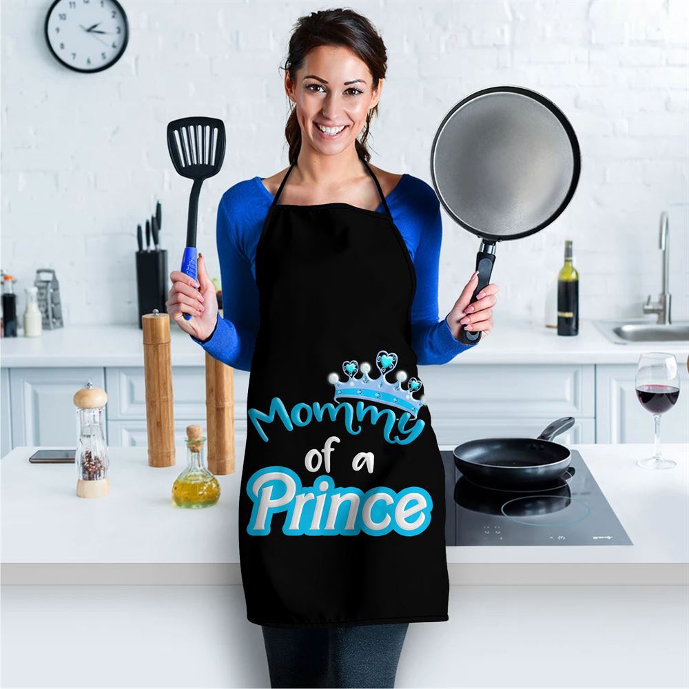 Mommy Of A Prince Mothers Day Matching Family Apron, Aprons For Mother’s Day, Mother’s Day Gifts
