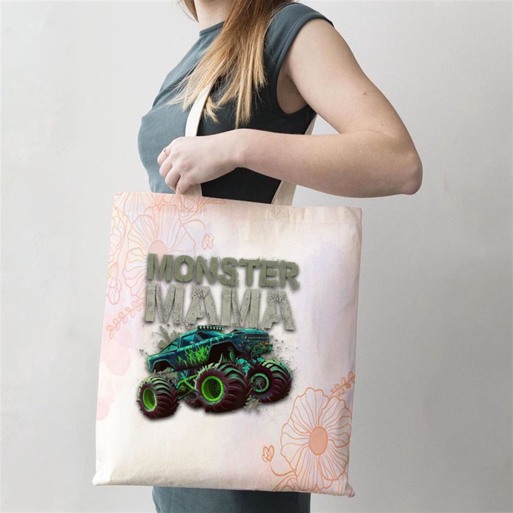 Monster Truck Mama Family Matching Monster Truck Lovers Tote Bag, Mom Tote Bag, Tote Bags For Moms, Mother’s Day Gifts