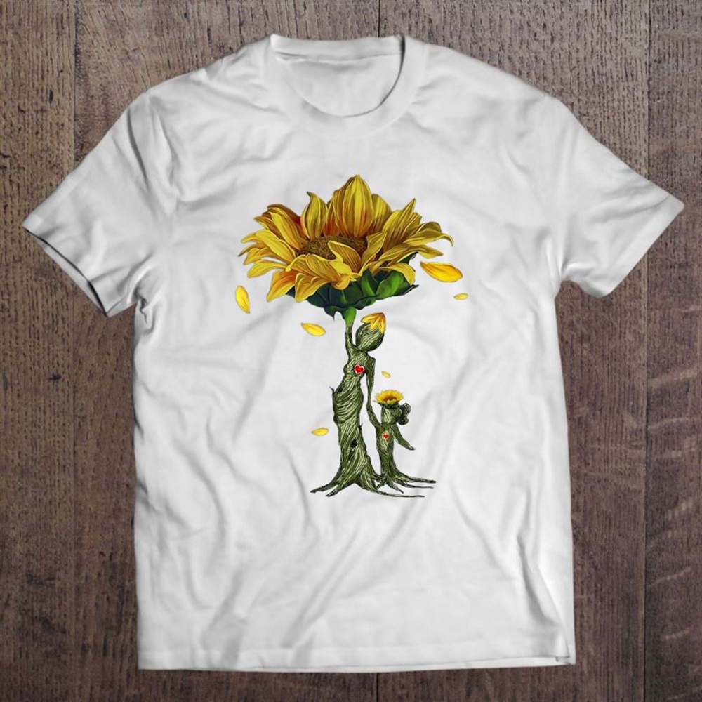 Mother Sunflower Daughter Sunflower Hippie Family Mom T-Shirt, Mother’s Day Shirts, Mother’s Shirts