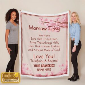 Mother s Day Blanket For Grandma Mawma Tipsy Love You To Infinity Beyond Blanket Gift For Grandma Blankets For Mothers Day 3 rj81wt.jpg