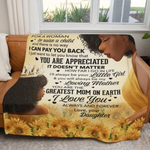 Mother’s Day Blanket For Mom Black Mom&hellip;