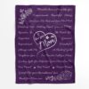 Mother’s Day Blanket For Mom Black Mom Blanket Daughter To My Mom Blanket, Blankets For Mothers Day