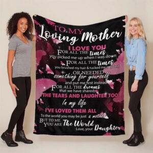 Mother’s Day Blanket For Mom I Love&hellip;