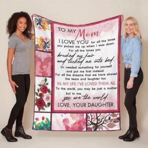 Mother’s Day Blanket For Mom I Love&hellip;