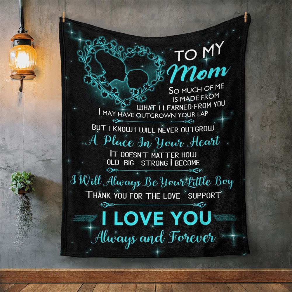 Mother’s Day Blanket For Mom I Love You Forever And Always Blanket, Blankets For Mothers Day