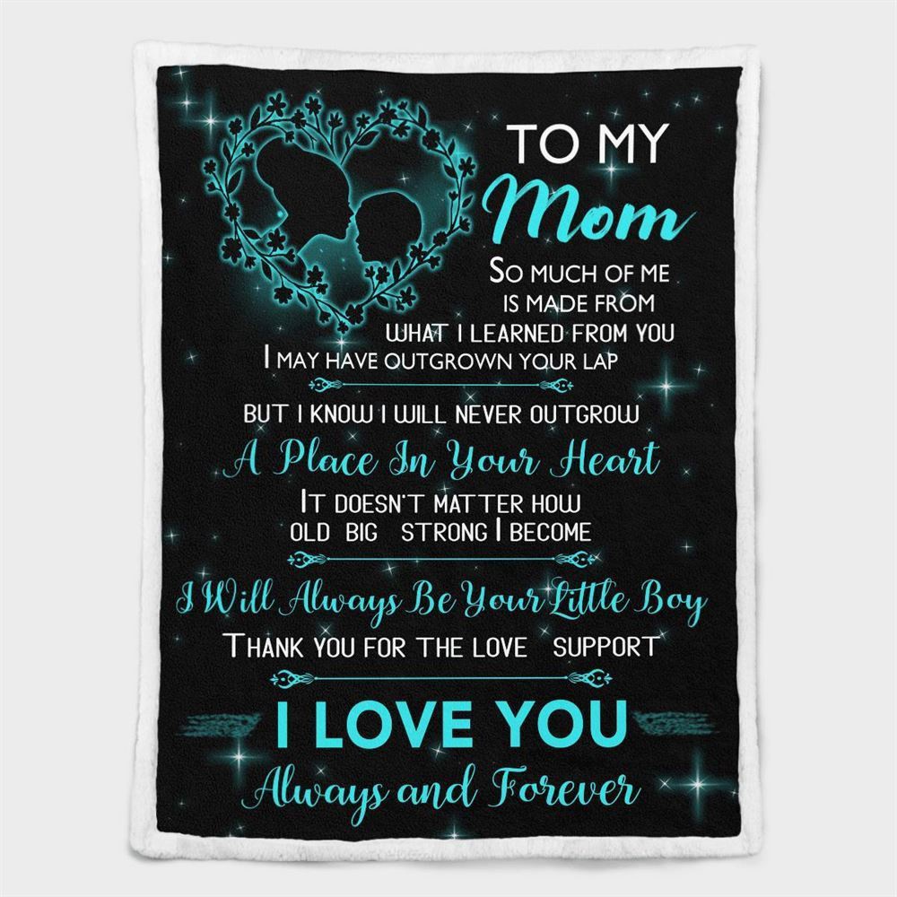 Mother’s Day Blanket For Mom I Love You Forever And Always Blanket, Blankets For Mothers Day