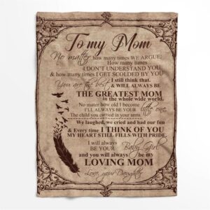 Mother s Day Blanket For Mom You Will Always Be The Greatest Mom In The World Blanket From Daughter Blankets For Mothers Day 1 qbcvcu.jpg