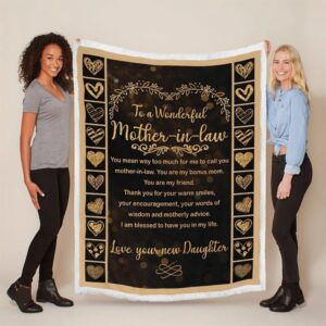 Mother s Day Blanket For Mother In Law I Am Blessed To Have You In My Life Blanket Mother In Law Blankets For Mothers Day 3 akqrli.jpg