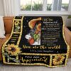 Mother’s Day Daughter To Mom Blanket For Black Mom Art Fleece Blanket, Blankets For Mothers Day
