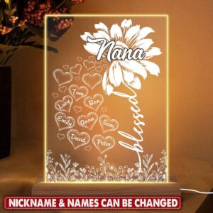 Mother’s Day Led Lights, Personalized Blessed Nana,&hellip;