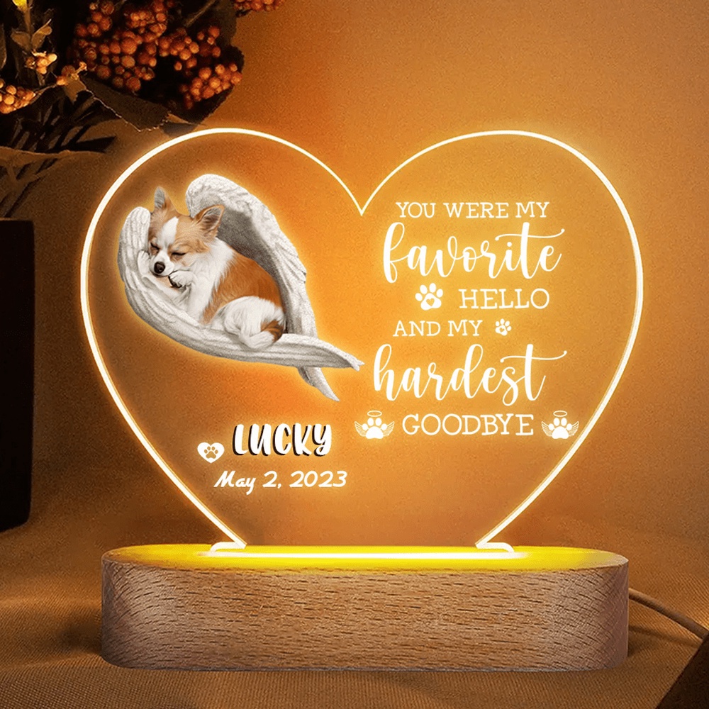 Mother’s Day Led Lights, Personalized Corgi In The Angel Wings Night Light, Memorial Dog Gifts, Gift For Dog Lovers, Mother’s Day Gifts